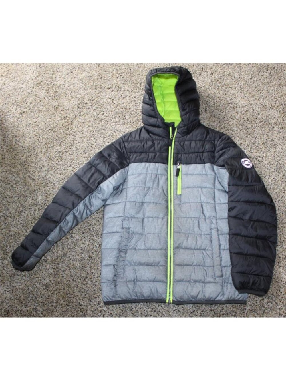 ZeroXposur XL 14/16 Warm Winter Jacket Gray Green Trim Heavyweight
